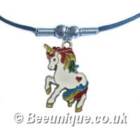 Rainbow Unicorn Necklace - Click Image to Close